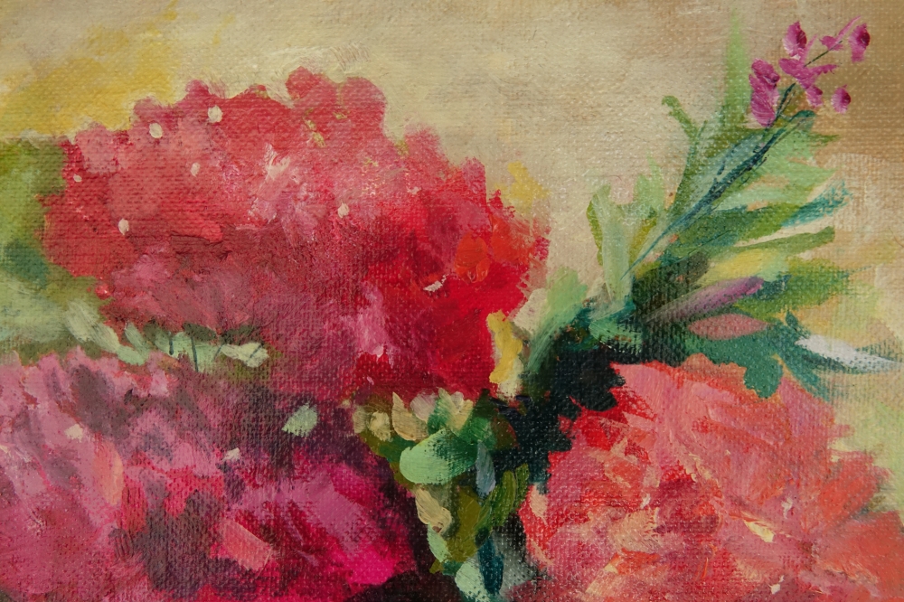 Pansies and Geraniums