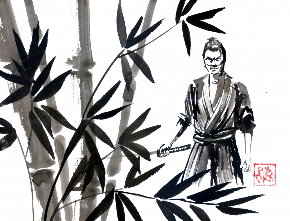 samurai in the forest