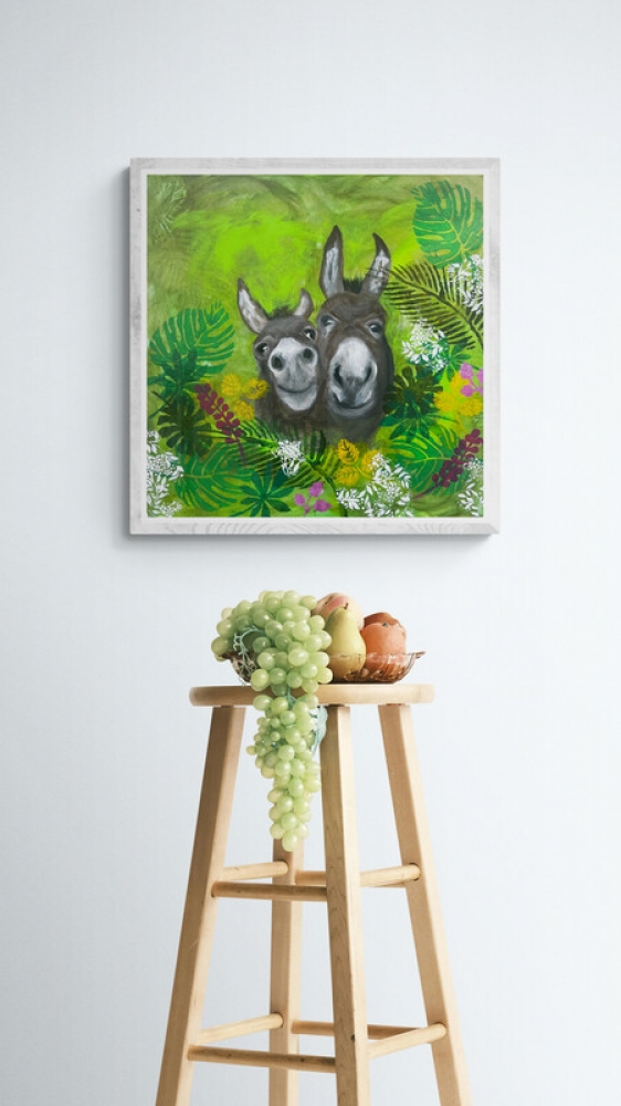 Donkeys Pause for a moment