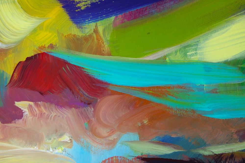 XL Abstract Colourful Landscape 5023