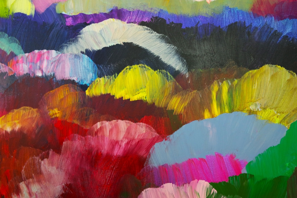 XL Abstract Colourful Landscape 5029