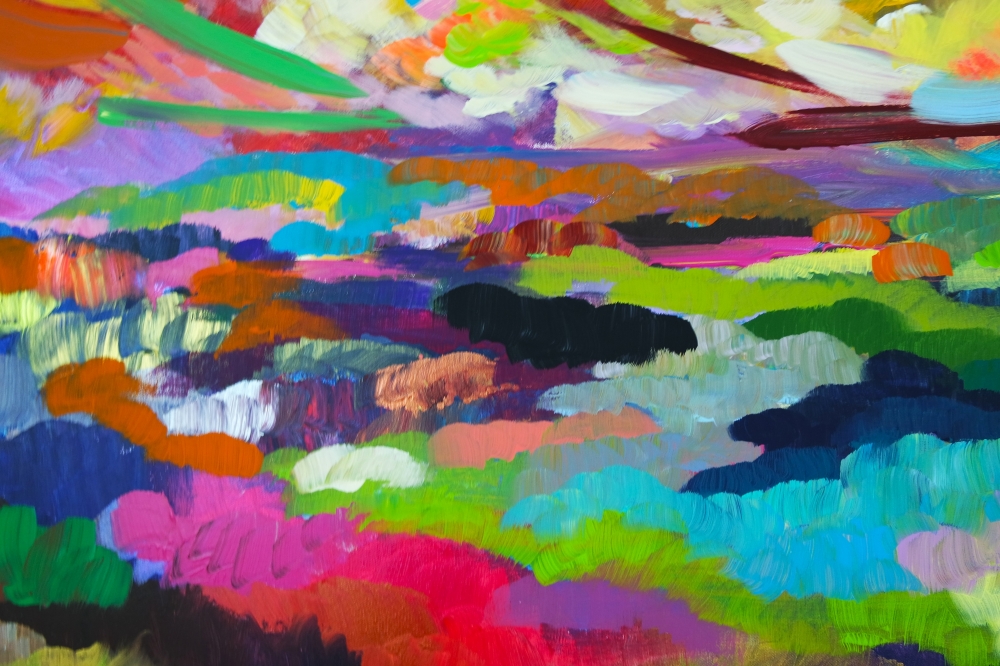 XL Abstract Colourful Landscape 5029