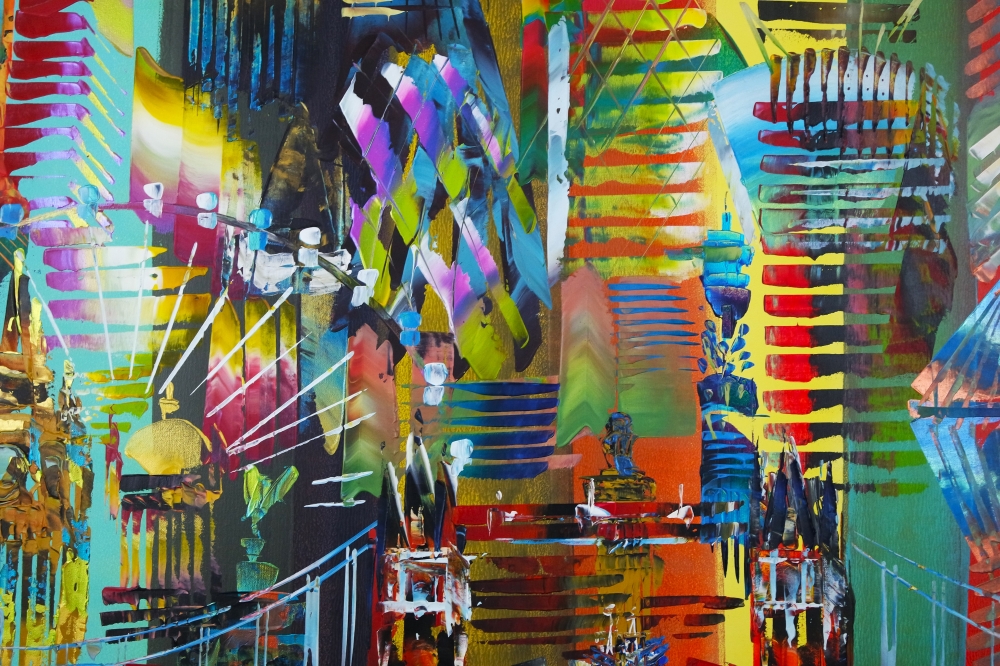 XL City London Abstract Painting 5017