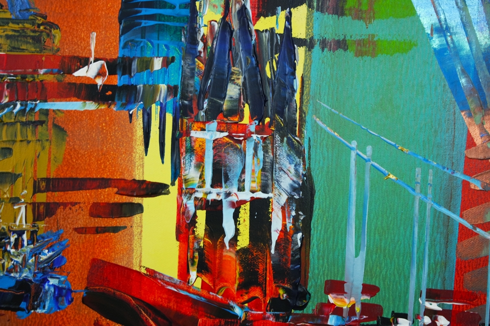 XL City London Abstract Painting 5017