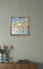 Original Dandelions Abstract Oil Painting - Textured Mixed Media Background, Handmade Wall Art, 30x40 cm (11.8x15.7 inches), Not Framed