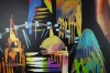 City London Abstract Dark Night Figure 5043