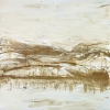 Gold Mountains Abstract