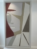 Extra large abstract face on canvas. Framed. 