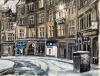Cockburn street in winter, Edinburgh