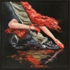 Tango. Dance club. Triptych