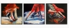 Tango. Dance club. Triptych