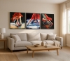Tango. Dance club. Triptych
