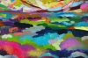 XL Abstract Colourful Landscape 5029