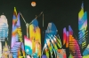 XL City London Abstract Night Lights 5036