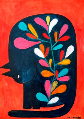 Floral Cat