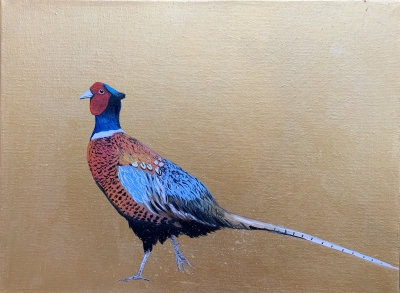 Take a walk on the Wild Side ~ Pheasant on gold