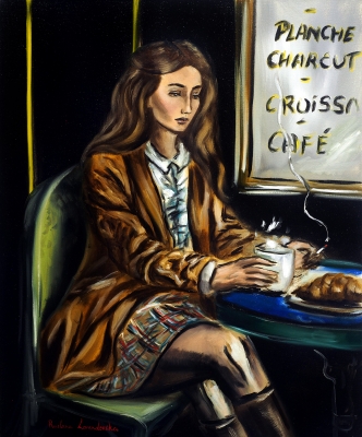 Woman at a Paris Cafe III