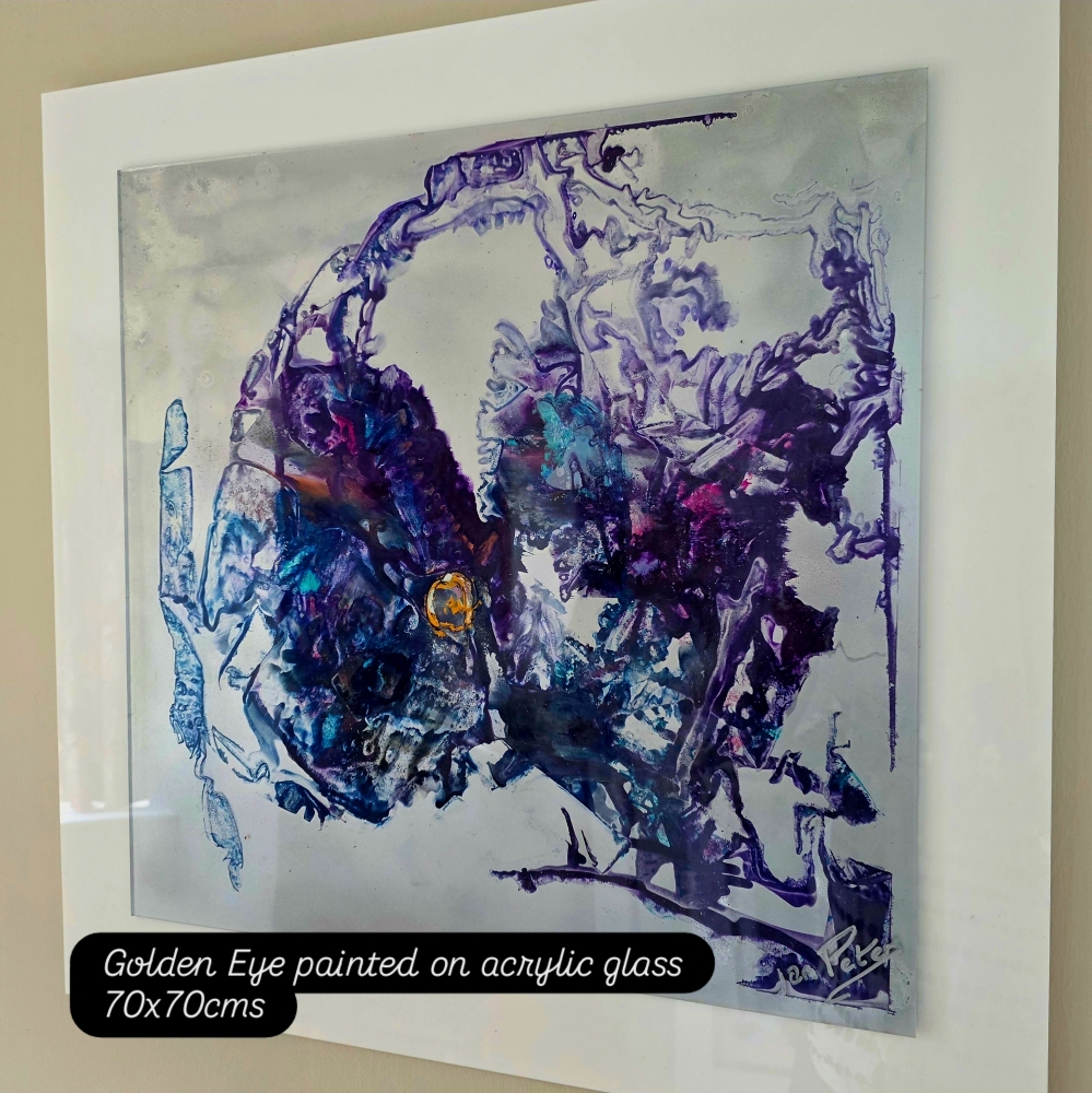 Golden Eye (acrylic glass original)