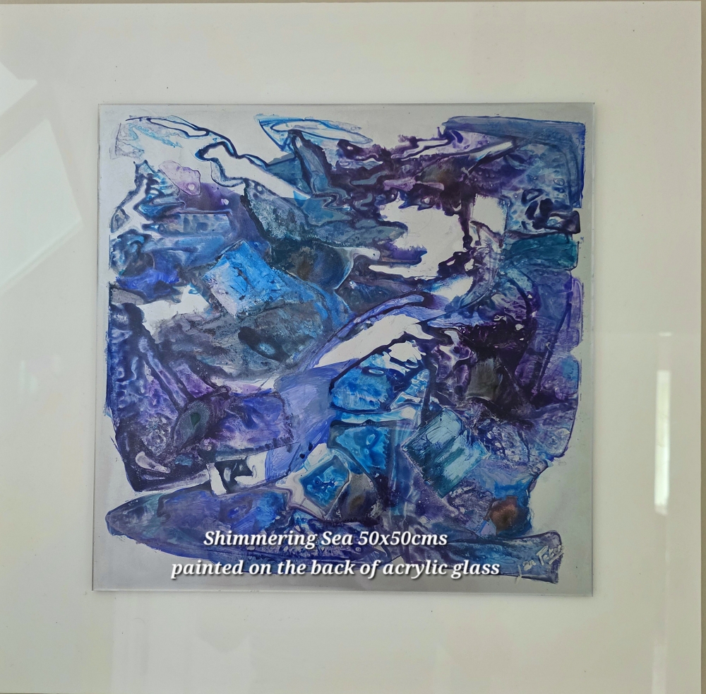 Shimmering Sea ( acrylic glass original)