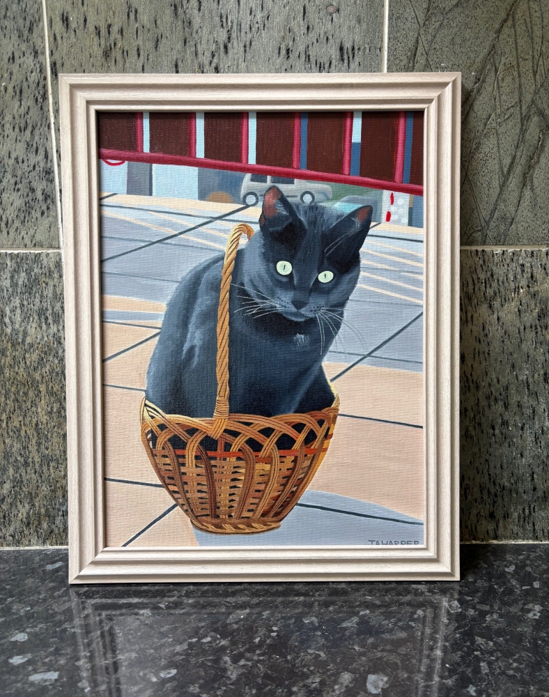 Cat In A Basket
