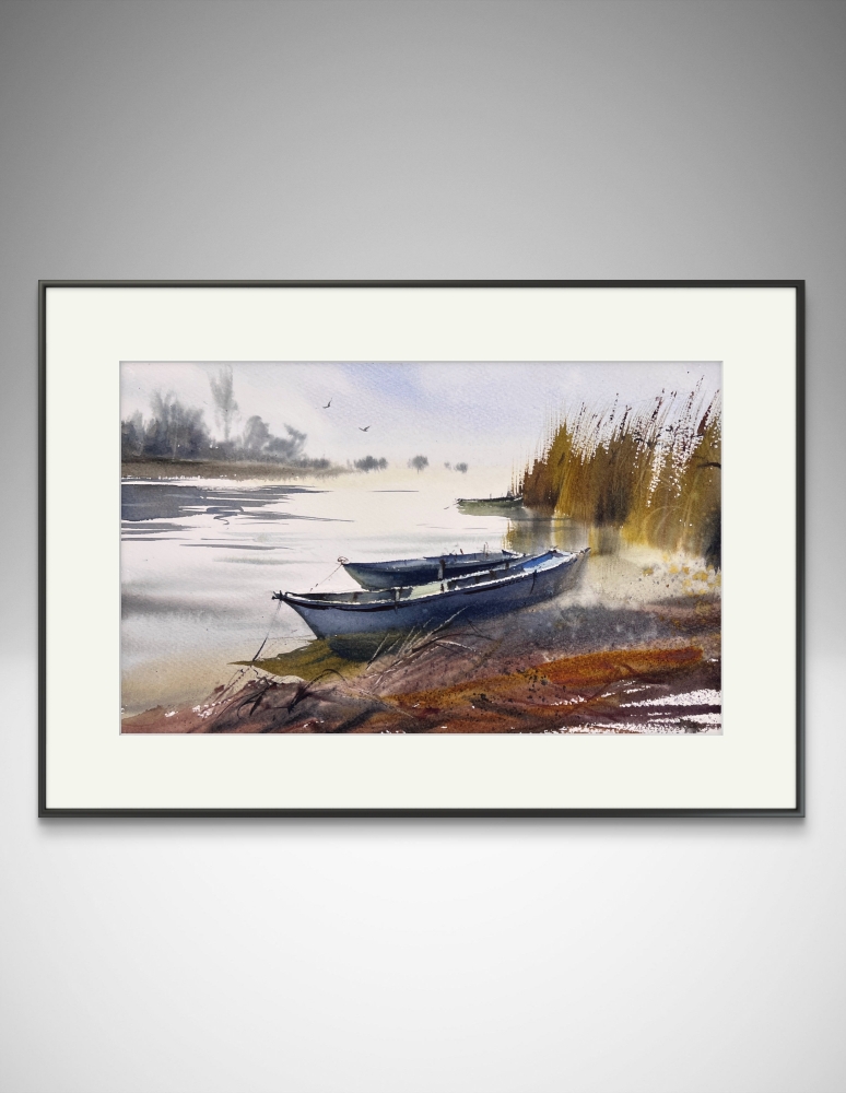 Boats in the Morning Haze