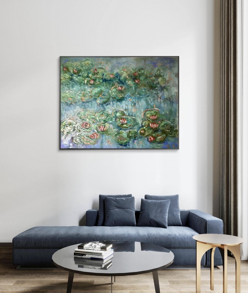 Textured Water Lily Garden 