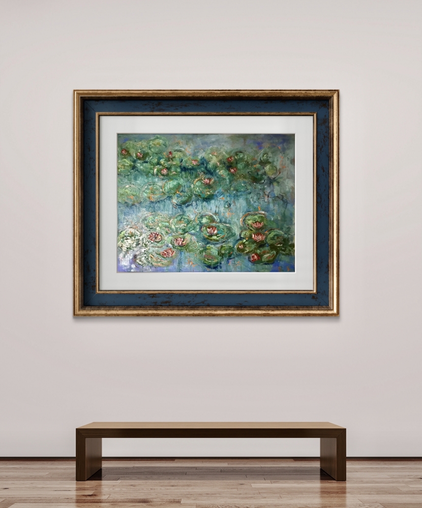 Textured Water Lily Garden 