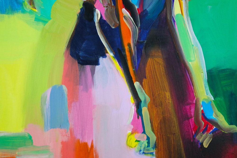 Abstract Bright Colourful Nude 5091