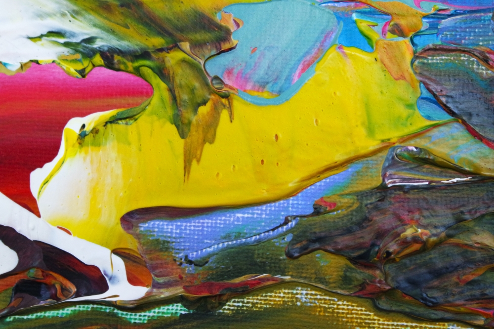 Abstract Red Seascape 5082