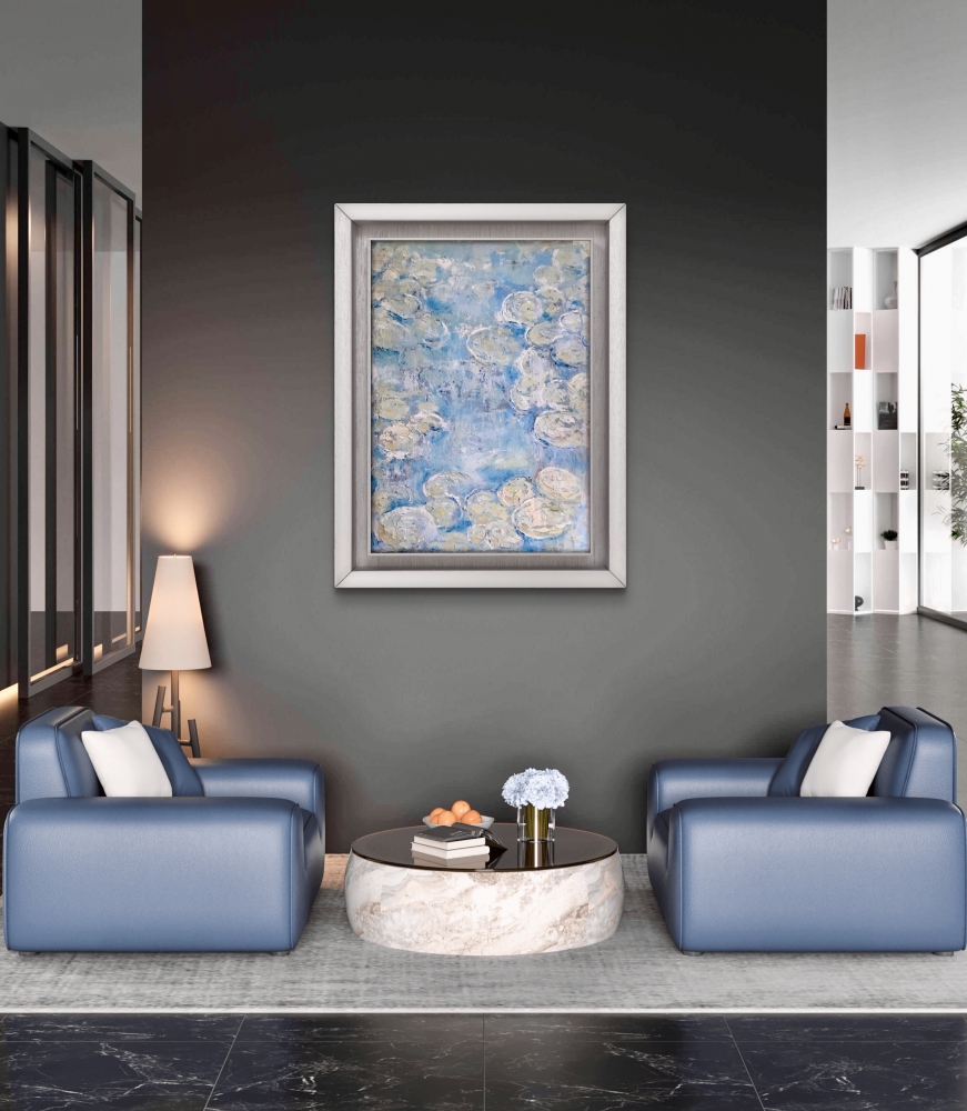 Lily Drift – Original Oil Painting on Unstretched Canvas