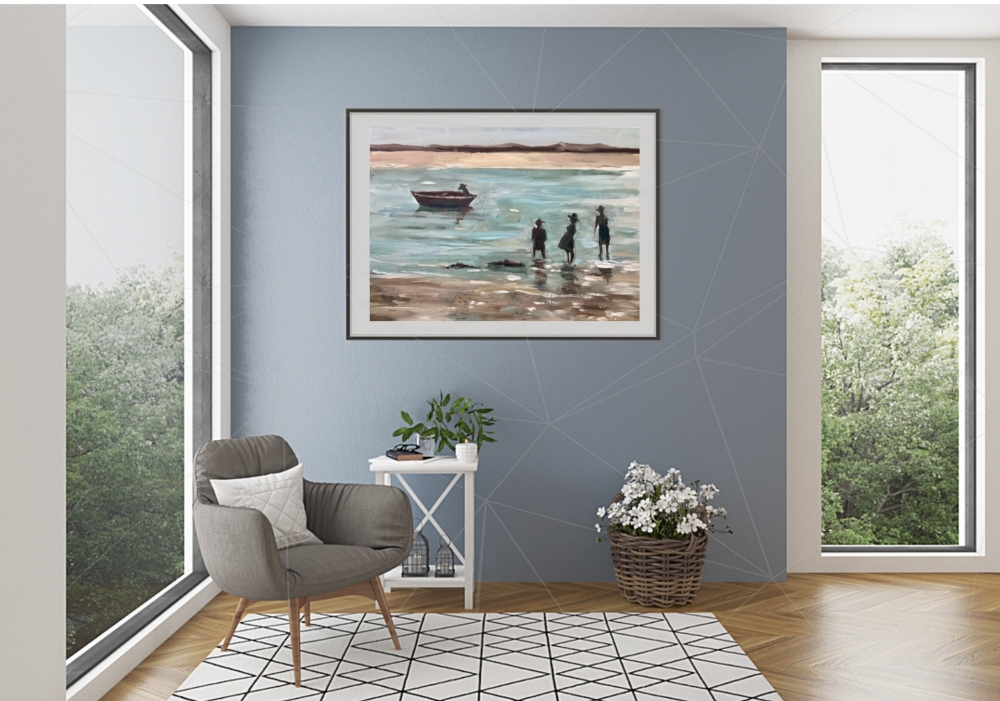 Seaside Reverie, Beach Scene