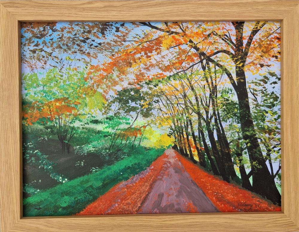 Down the lane in autumn