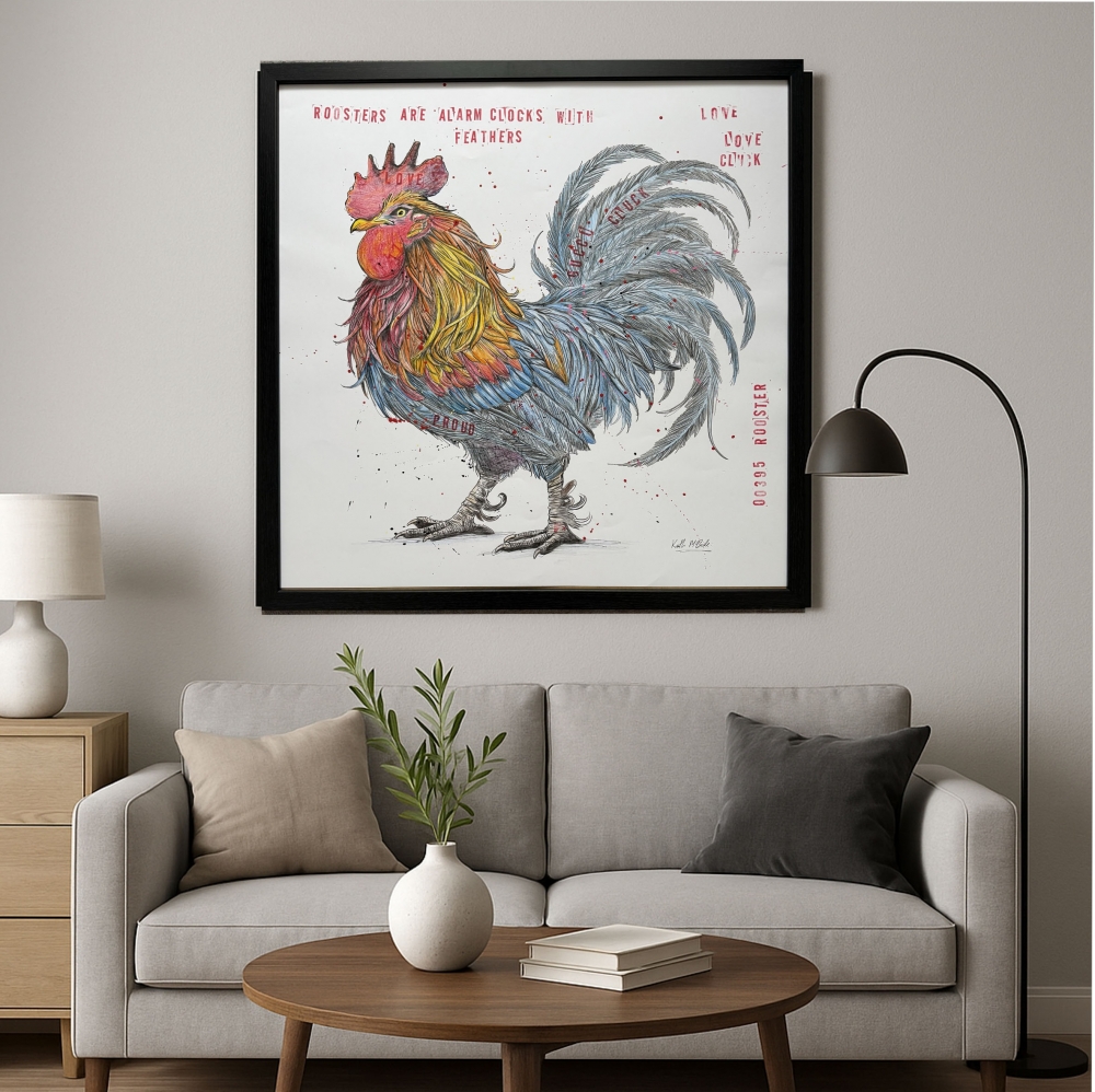 Feathered alarm clock 