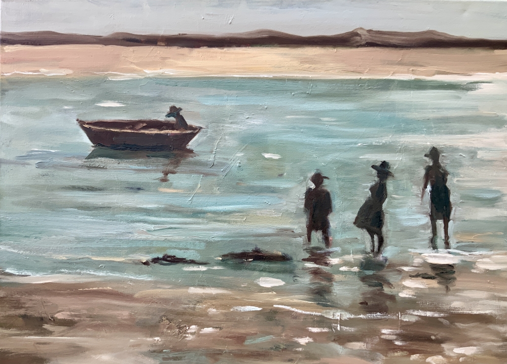 Seaside Reverie, Beach Scene
