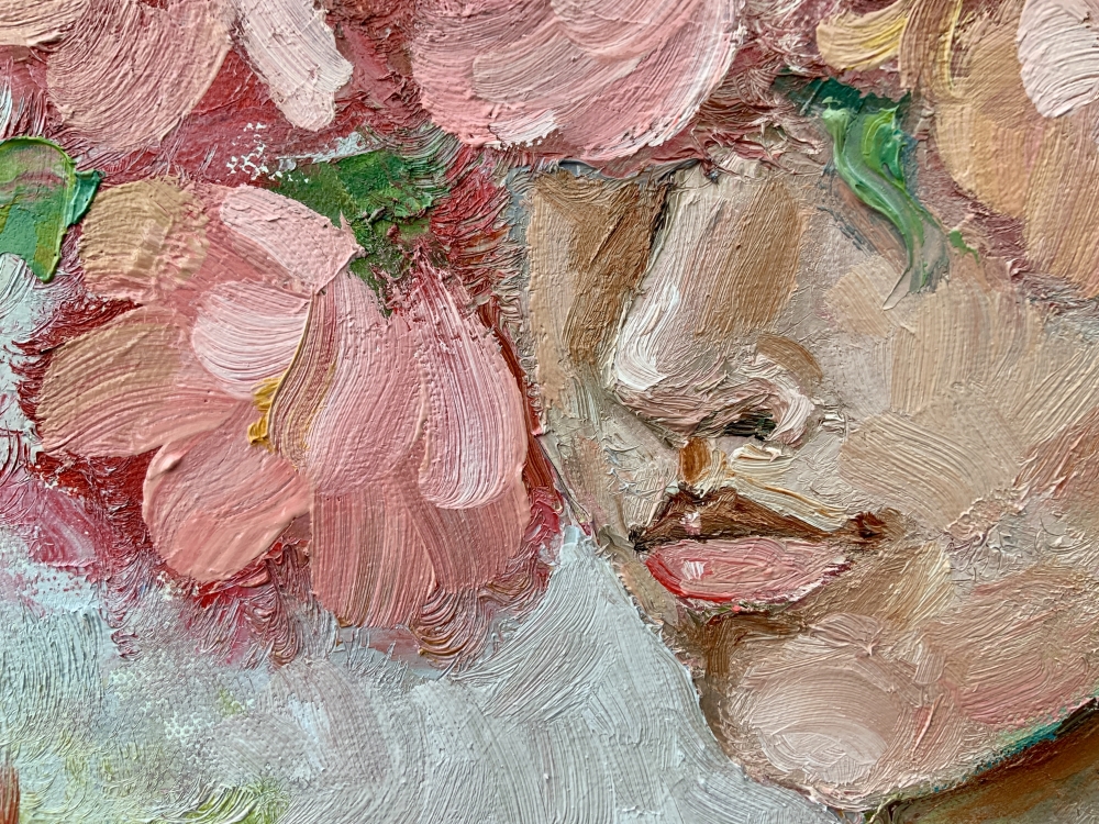 A Portrait of Mystery - faceless woman portrait, woman face
