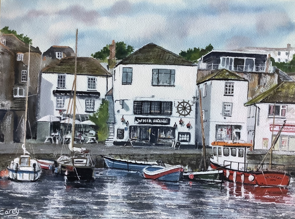 The inner harbour at Mevagissey, Cornwall.