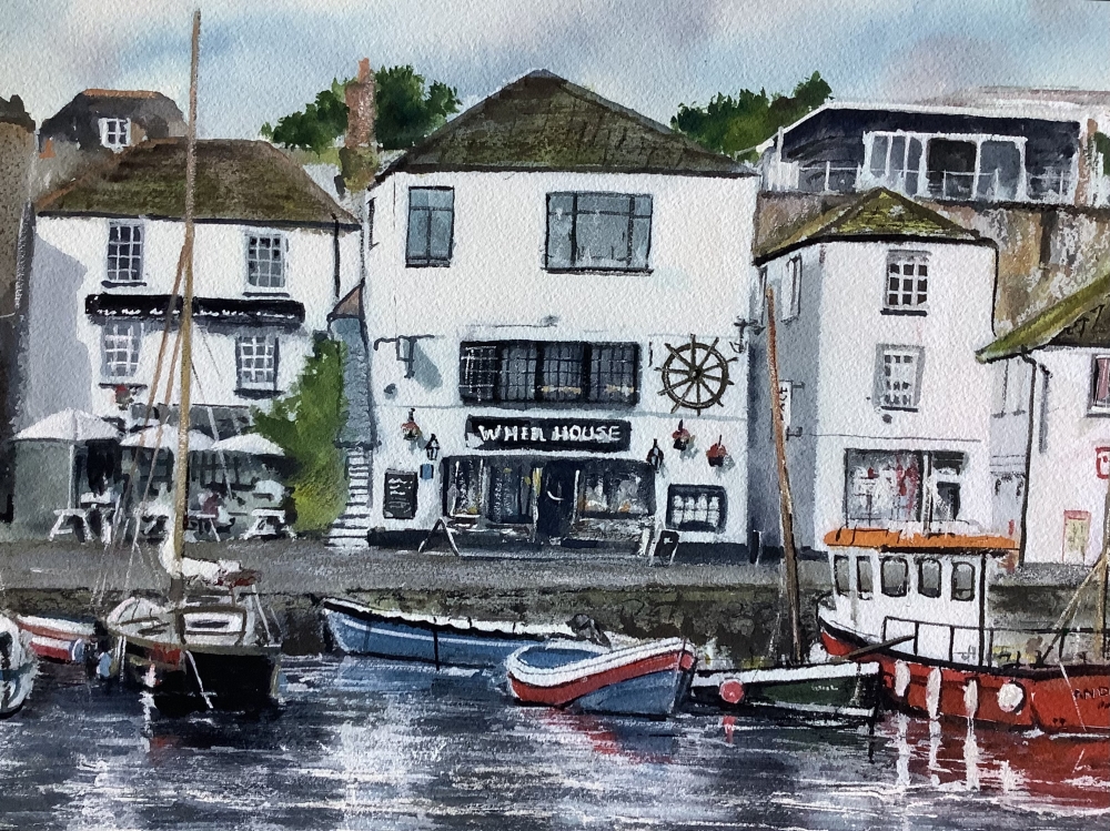 The inner harbour at Mevagissey, Cornwall.