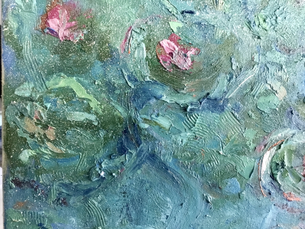 Textured Water Lily Garden 