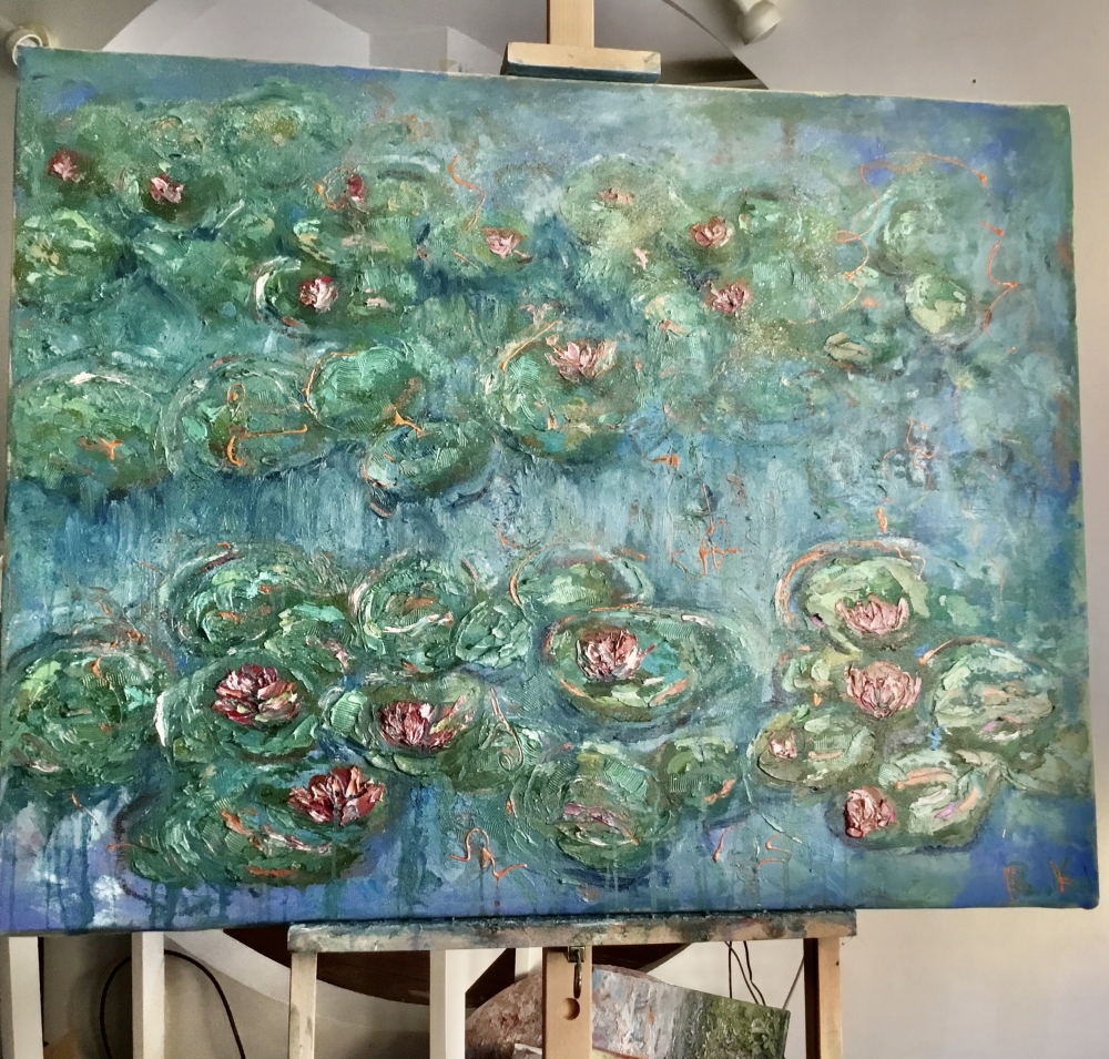 Textured Water Lily Garden 