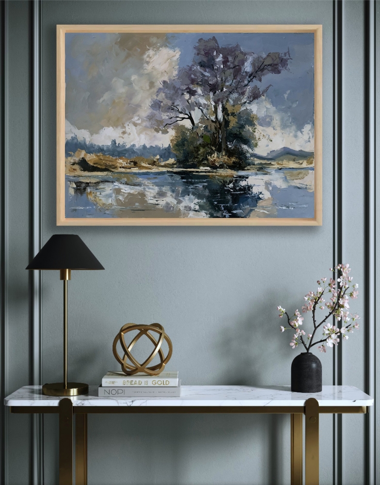 Tranquil Tree on Water