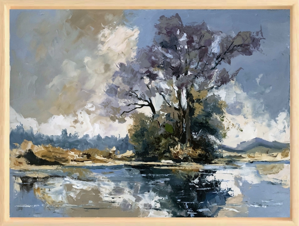 Tranquil Tree on Water