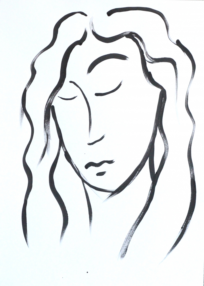 Naive female portrait