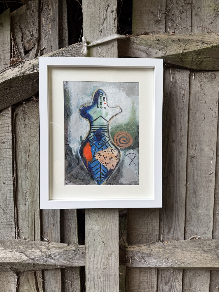 Echoes of Ancients-Blue Idol-NIS-002 Painting