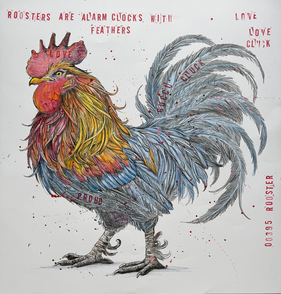 Feathered alarm clock 
