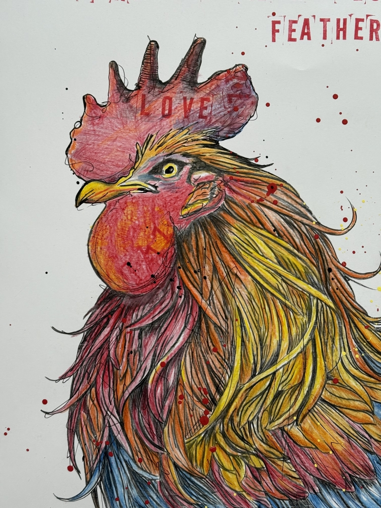 Feathered alarm clock 