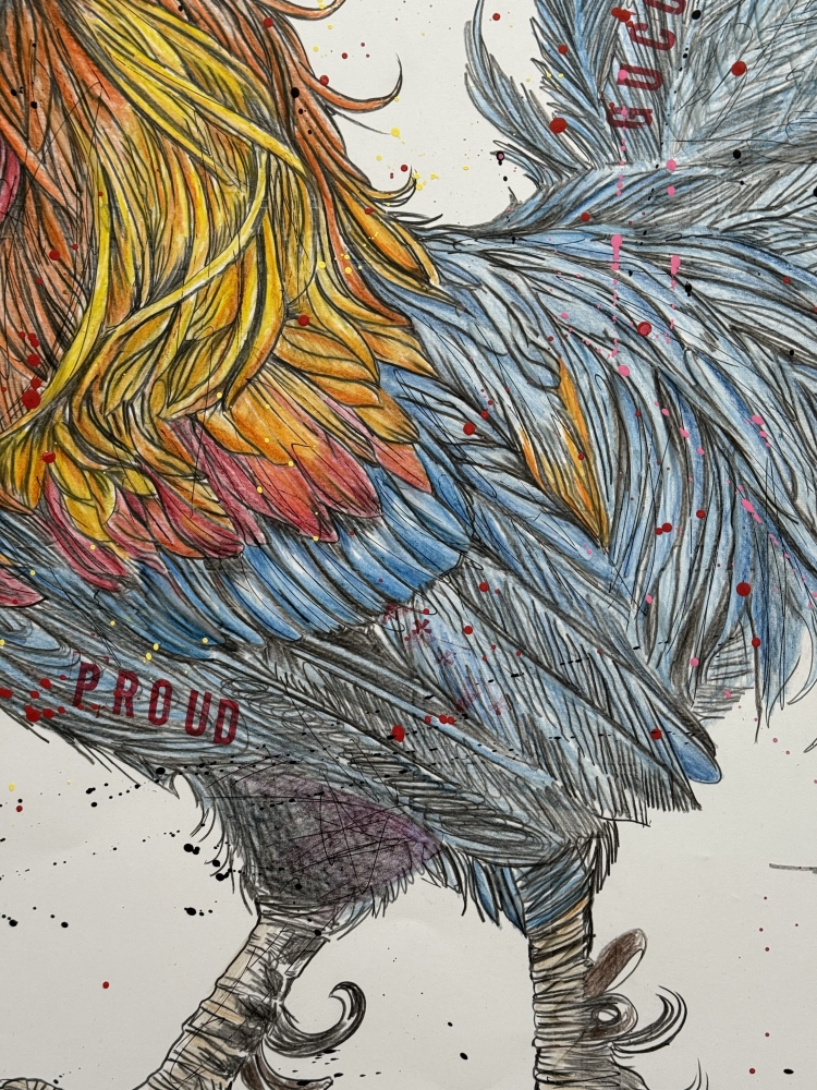 Feathered alarm clock 