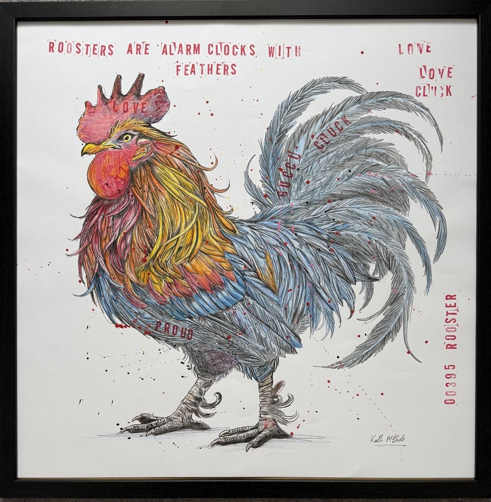 Feathered alarm clock 