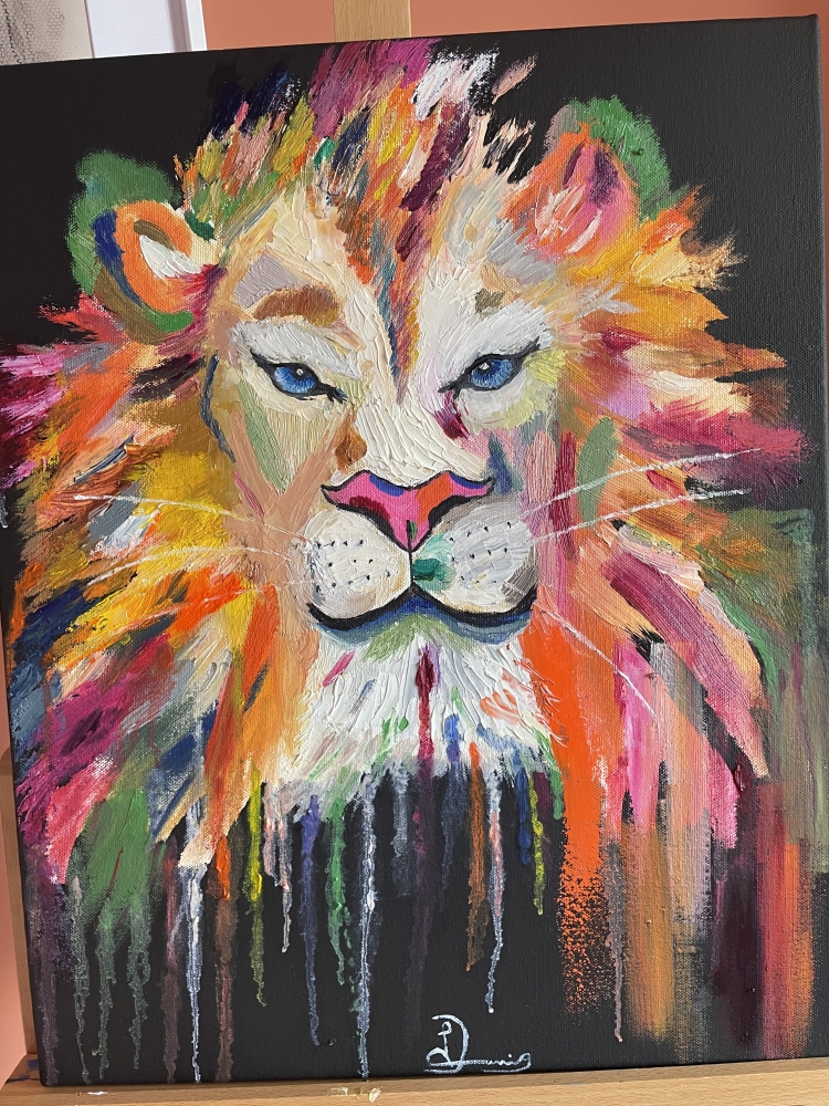 Abstract lion head 
