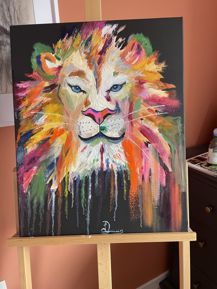 Abstract lion head 