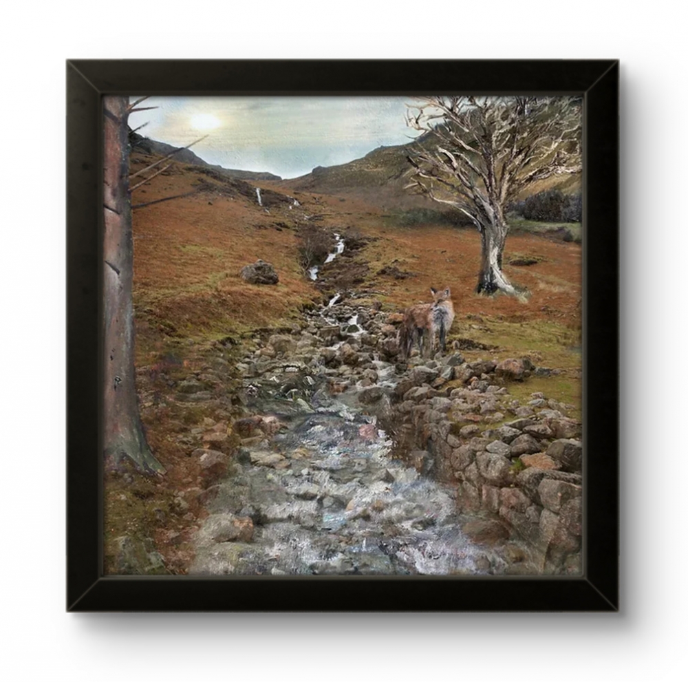 The Fox the Waterfall and the Winter Tree